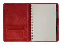inside front cover of red classic planner