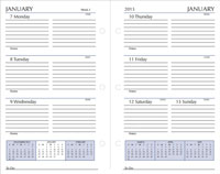 three-hole organizer refill